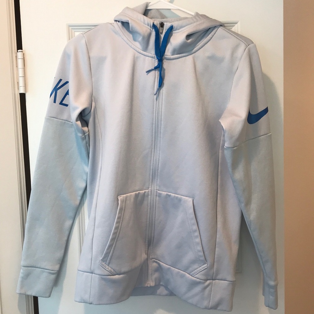 Nike Zip Up Jacket with hood, Size XSmall, Grey